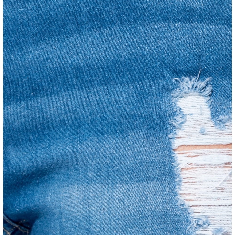 Distressed Frayed Hem High Waist Jeans - Picture 7 of 8